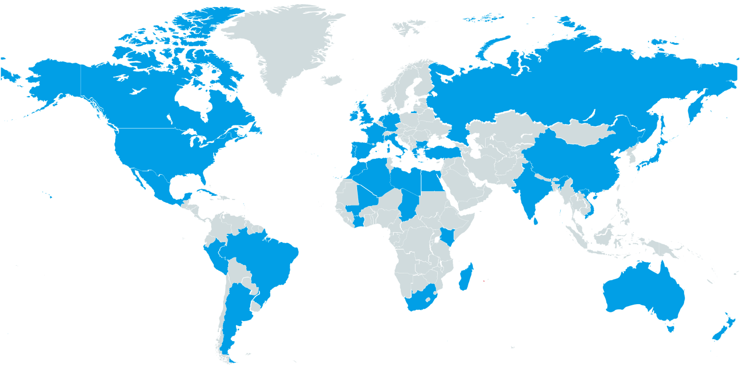 world map